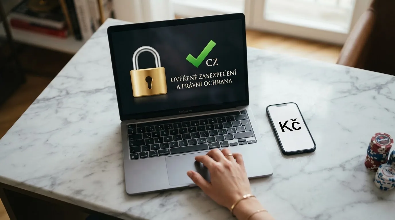 Úřední dokument s razítkem Ministerstva financí ČR vedle loga licencovaného online casina