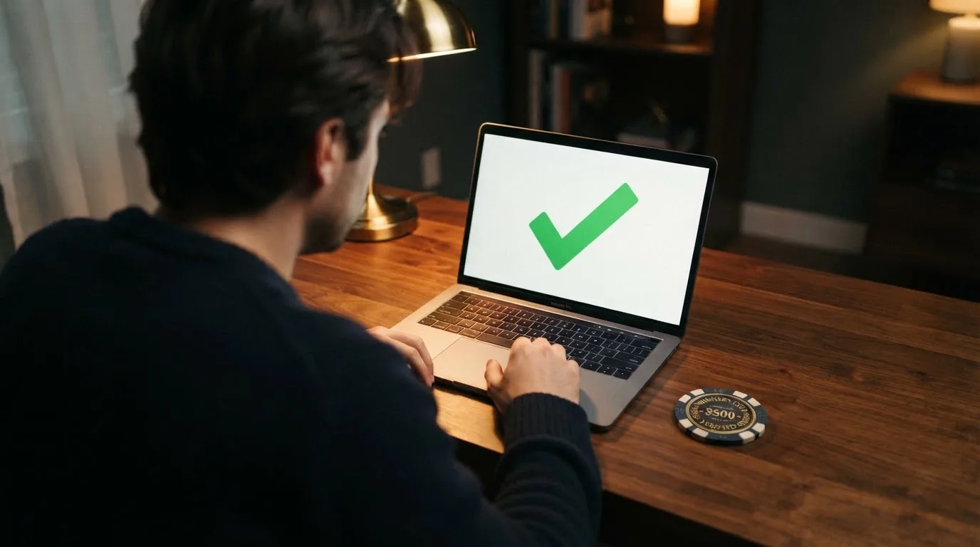 Úřední dokument s razítkem Ministerstva financí ČR vedle zobrazení live casina