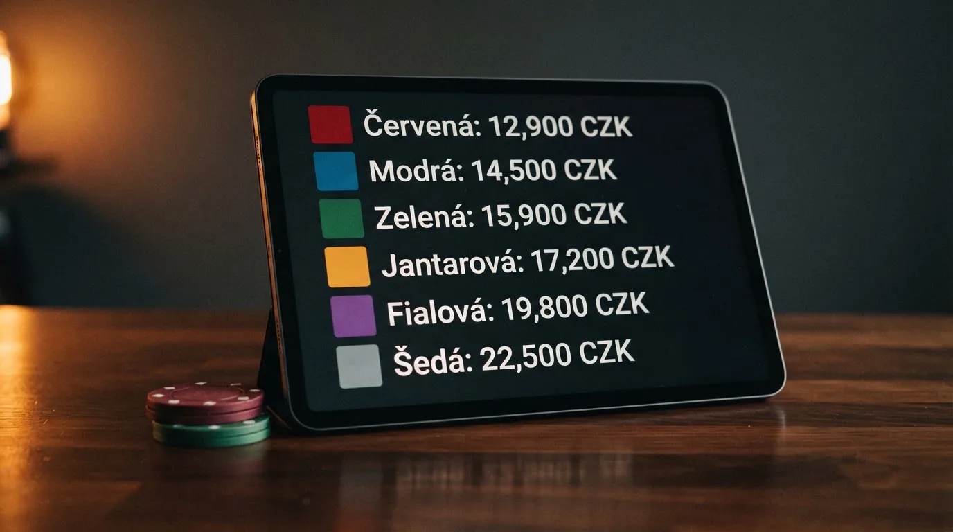 Přehledová tabulka s logy operátorů, typem licence a klíčovými parametry — bonus, rychlost výběru, podpora sítí